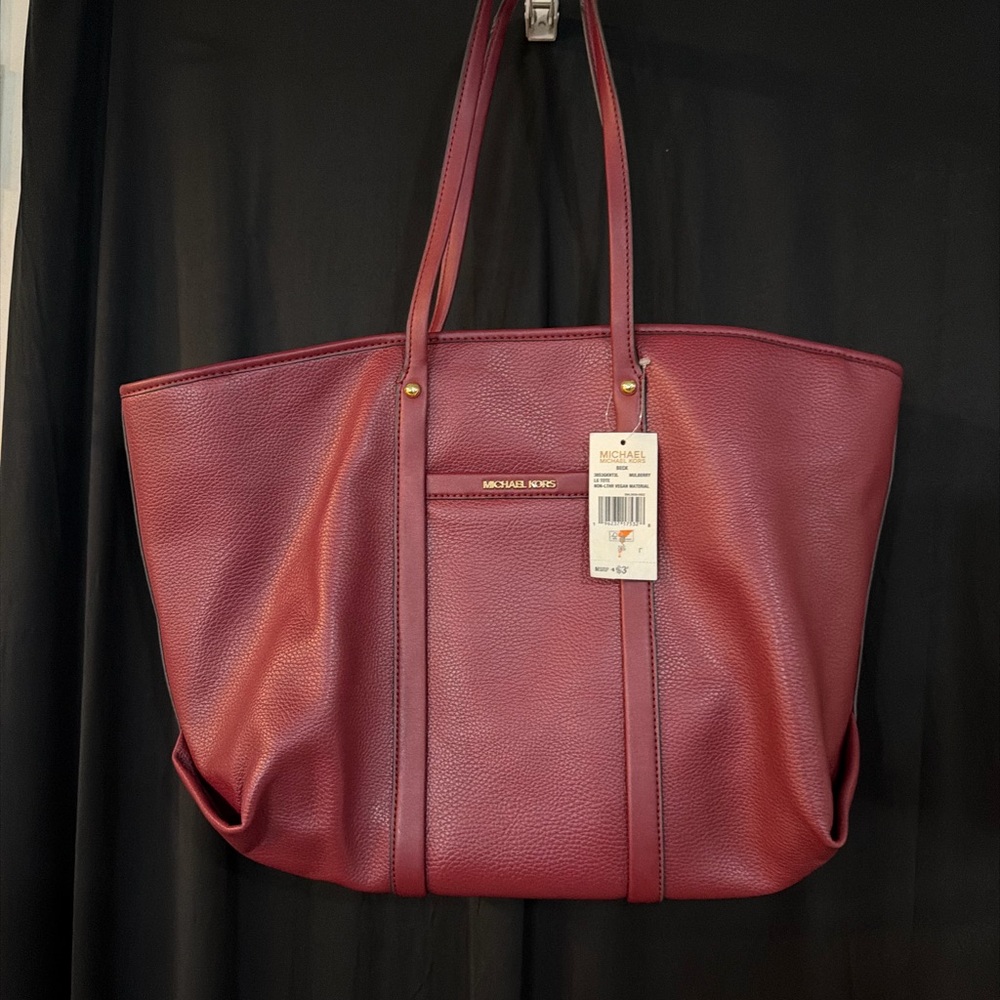 Michael Kors Deep Red Tote Bag